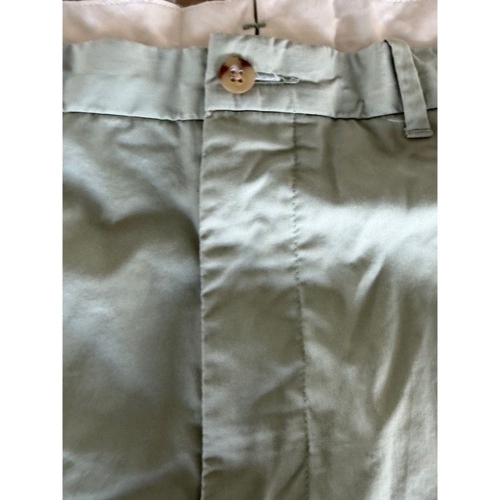 Polo Ralph Lauren Mens Sage Green Cotton Chino Shorts Size 38 Flat Front Classic - Picture 3 of 7